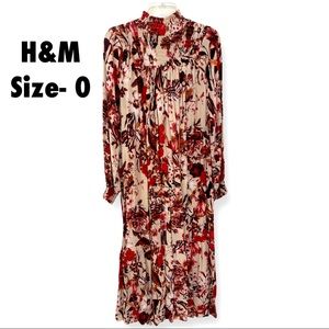 H&M long sleeve dress size 0